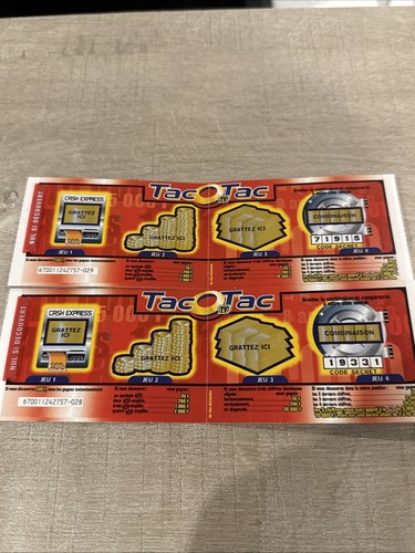 Rare lot tickets à - 2,