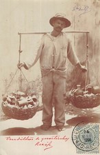 CPA BRESIL / RECIFE / CARTE PHOTO / VENDILHAS DE GUARTINCHAS