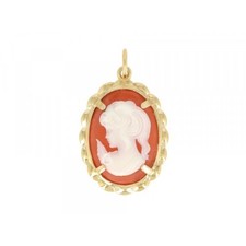Pendentif Camée Rouge En