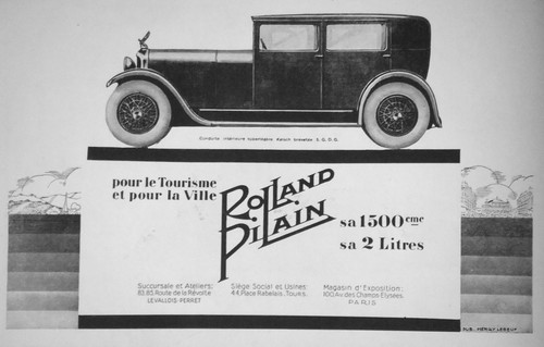 Publicité 1927 véhicule - publicitÉ,