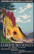 LACAZE JULIEN CHEMIN DE FER D ALSACE LORRAINE LA ROUTE DES VOSGES 1922 TRAVEL