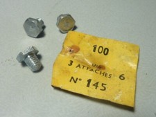 NOS NEU 3 vis 3 attaches pédalier vintage vélo cyclomoteur