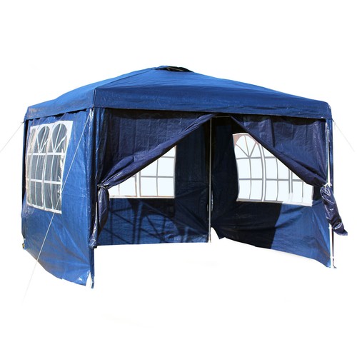 Tonnelle jardin 3x3m bleue - tonnelle,