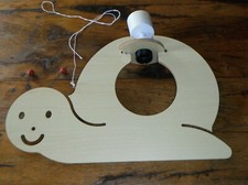 escargot lampe ensemble suspension et applique en bois pour chambre d'enfant