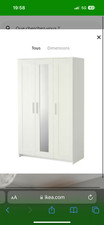 armoire chambre 3 portes blanc 