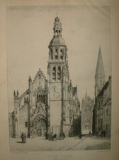 GBA 200 EAU-FORTE 1868 EGLISE