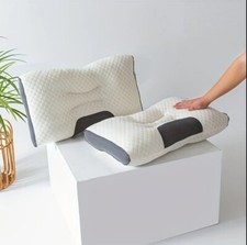 Oreiller Ergonomique en Mémoire de forme, Antibactérienne, en Fibre de soja, SPA