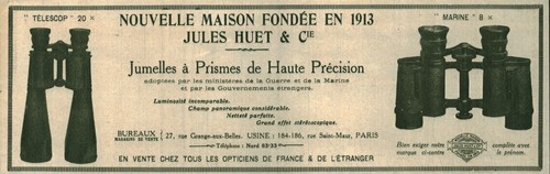 Publicité ancienne jumelles