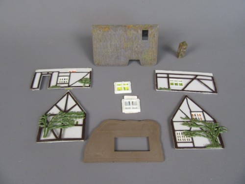 D123 maquette bâtiment à - h0,