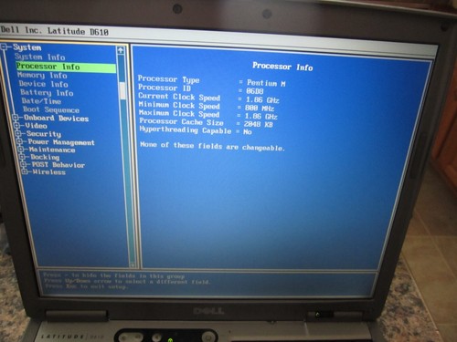 Dell d610 laptop - d610, 2