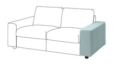 Housse IKEA VIMLE pour accoudoir, saxemara bleu clair, pour accoudoir large 0...
