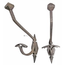 Patère Art Nouveau Crochet Vieux Avantgarde Artisanat 31cm