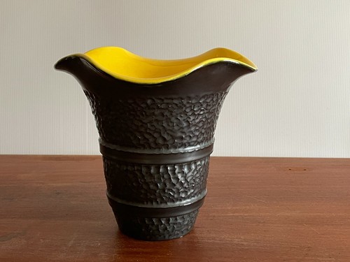 Vase céramique noir pétrole - vase,
