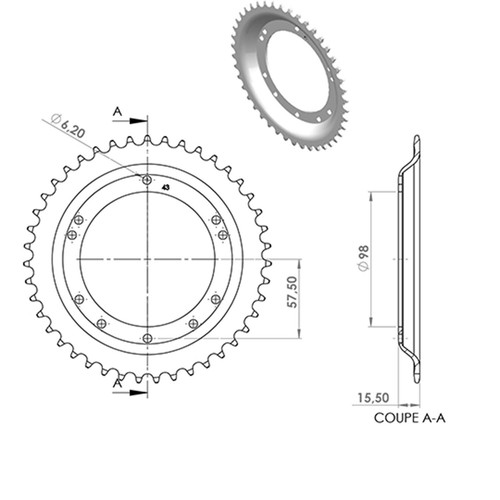 Couronne cyclo adapt 103 - cyclo,
