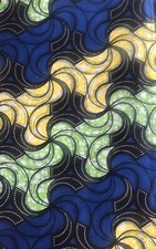 Tissu wax pagne imprimé