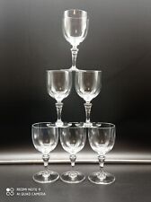 6 verres à vin rouge en cristal de BACCARAT  modèle Normandie ,H 14,4cm, signé .