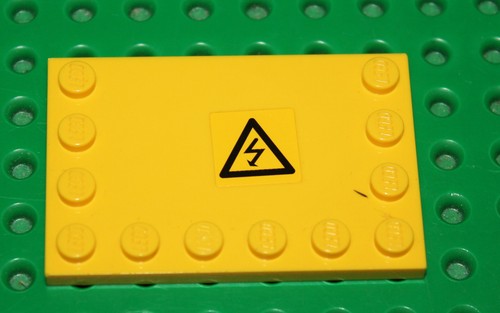 Lego yellow plaque - yellow,