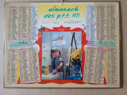 Calendrier ptt almanach - ptt,