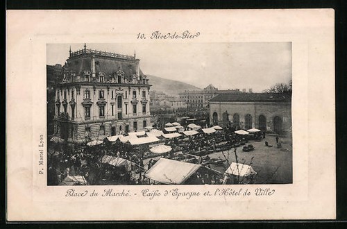 Cpa rive gier - rive-de-gier,, du