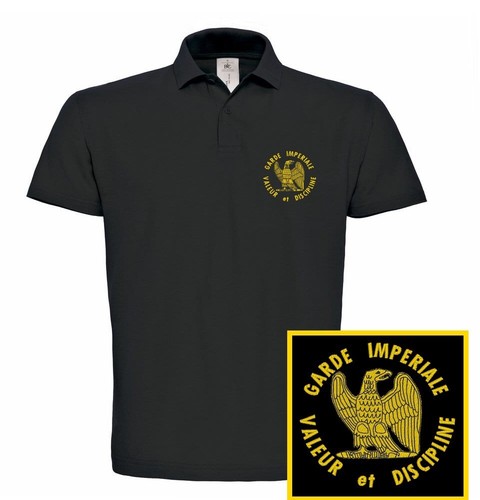 Polo noir garde imperiale - polo, "garde