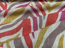 Rideau en coton imprimé lin