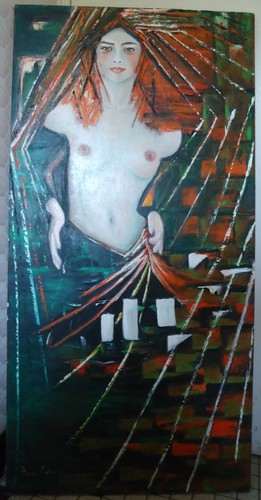 Hst femme huile - huile, nu