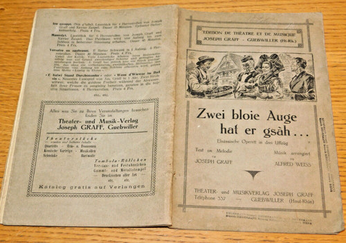 1935 theatre alsacien - 1935,
