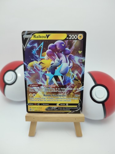 Carte pokémon raikou - carte, v