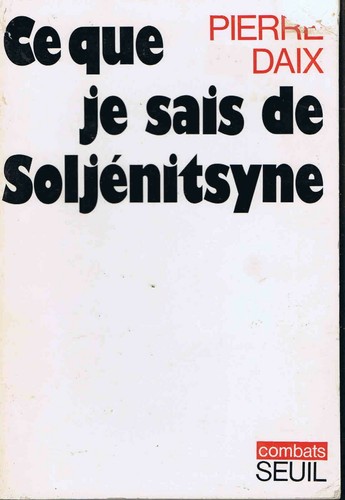 Pierre daix que - je, de