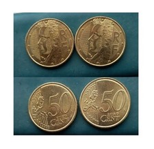 LOT 2 PIECES 50 CENTIMES D'EUROS 2024
