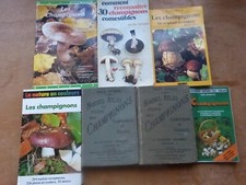 Lot 7 guides nature champignons atlas Dumée ancien planches histoire naturelle