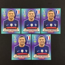 Kylian Mbappe 5 Sticker Panini World Cup Qatar 2022 / #FRA 19