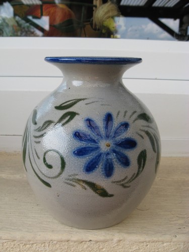 Vase peint main betschdorf - peint,