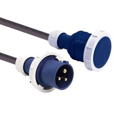 Rallonge industrielle 10 m avec fiche CEE et prise CEE IP67 câble H07RN-F 3G2.5