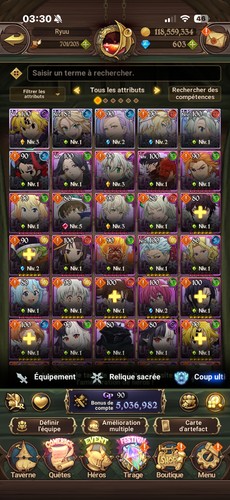 Compte seven deadly - sins, 7ds