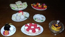 370-CREATIONS FIMO LOT 4 PR VOS SCENETTES POUPEES BONEKA ou TAILLE SIMILAIRE