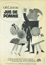 publicité Advertising 0321 1963 le Jus de pomme  cidre doux OH MON JUS