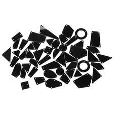 50pcs Coudre Irrégulier Miroir Pièce Kit Miroir Strass Perles pour Soiré