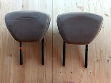 2 appuie tete siege arriere tissu marron Citroen C8 Exclusive ulysse 3eme rangee