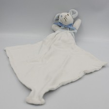 Doudou souris bleu avec