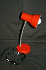 Lampe en métal peinte rouge 50/60 - Pied flexible