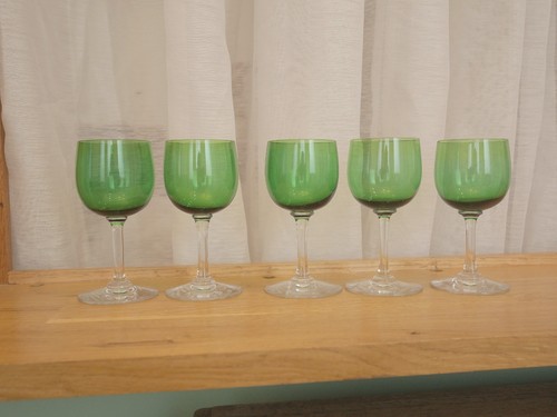 Lot anciens verres à vin - verres,