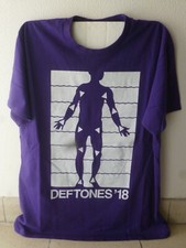 DEFTONES '18 official purple 2018 concert t.shirt-like new-L