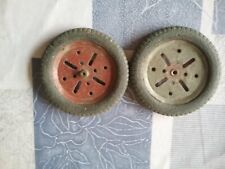 2 ROUES EN TOLE DIAMETRE 10,5 CM POUR JOUET ANCIEN TYPE CITROEN-CIJ-JRD-JEP-CR