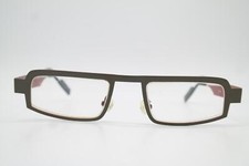 Lunettes Anne et Valentin TRASH B 71 Titanium Olive Rouge Carré Monture