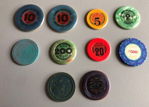 Lot jetons casino anciens - 10,