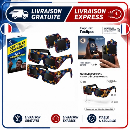 Lunettes éclipse solaire iso - solaire,