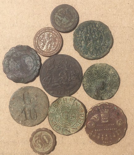 Lot jetons ancien a - lot, 10