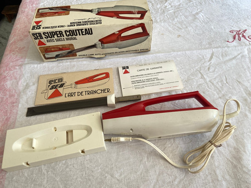 Couteau electrique orange - couteau,