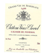 Etiquette de vin - Lalande de